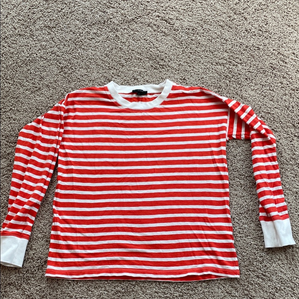 J. Crew Striped Long Sleeve Shirt
